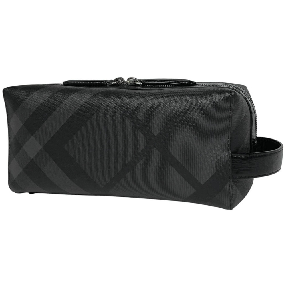 Burberry Check Shoulder Bag Canvas Black
